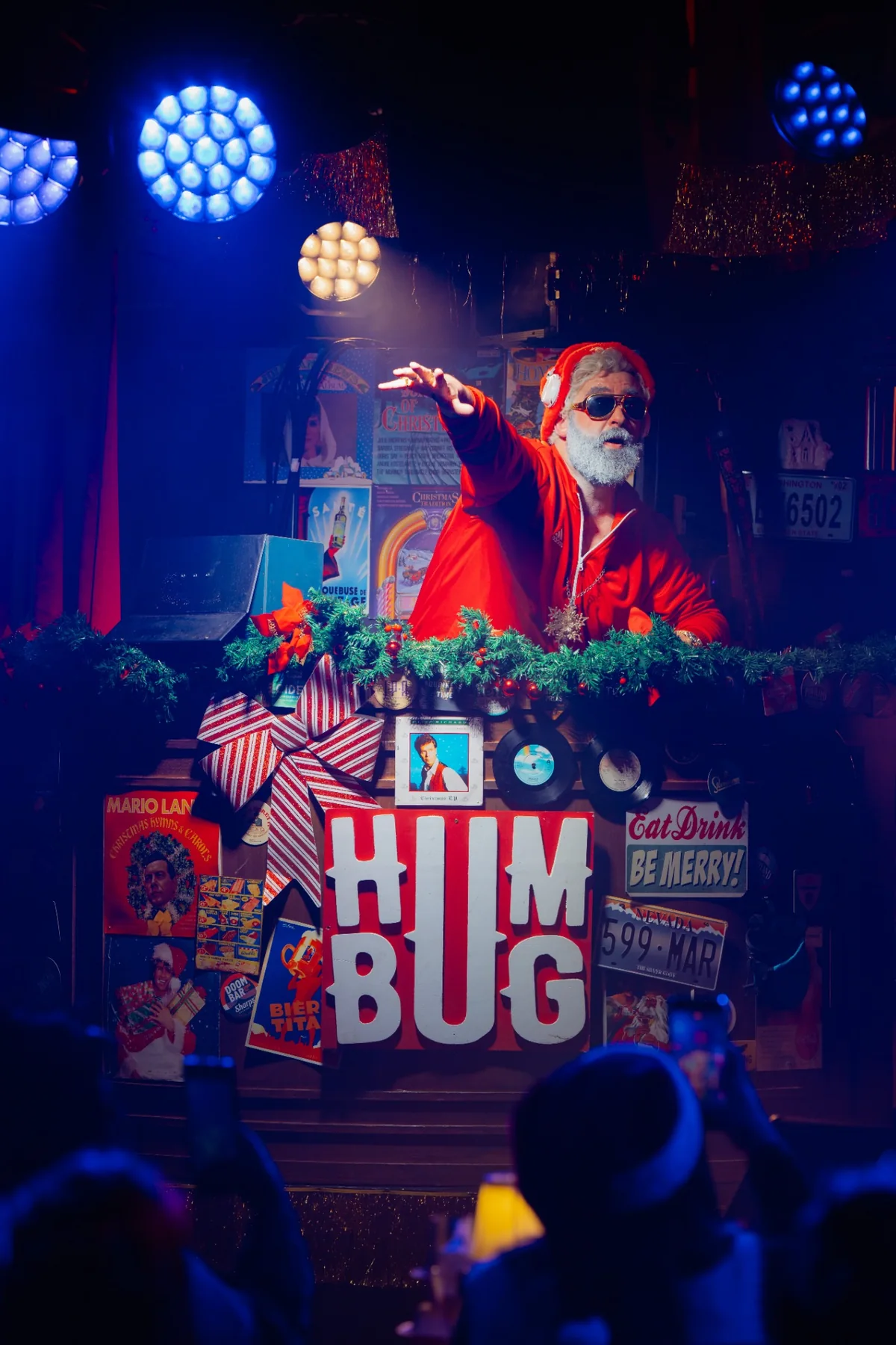 Santa on the decks at HUMBUG