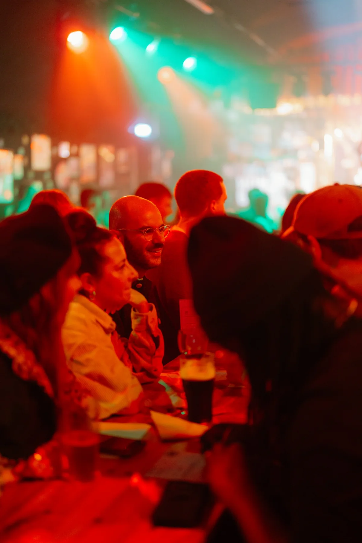 Guests enjoying a HUMBUG Christmas party
